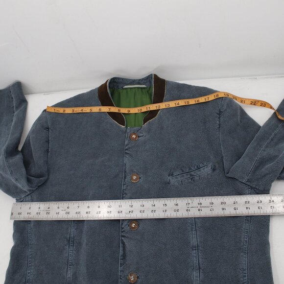 Gossl trachten Jacket men's 46 wood Buttons Hemp silk lining octoberfest - Picture 7 of 12